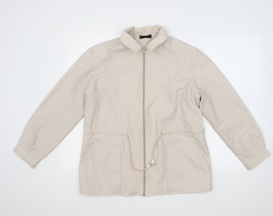 Womens UK Size 12 Preworn Beige Jacket