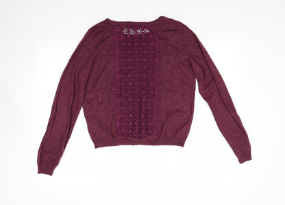 Miss Selfridge Womens Red   Pullover Jumper Size 14