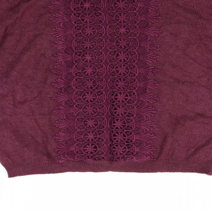 Miss Selfridge Womens Red   Pullover Jumper Size 14