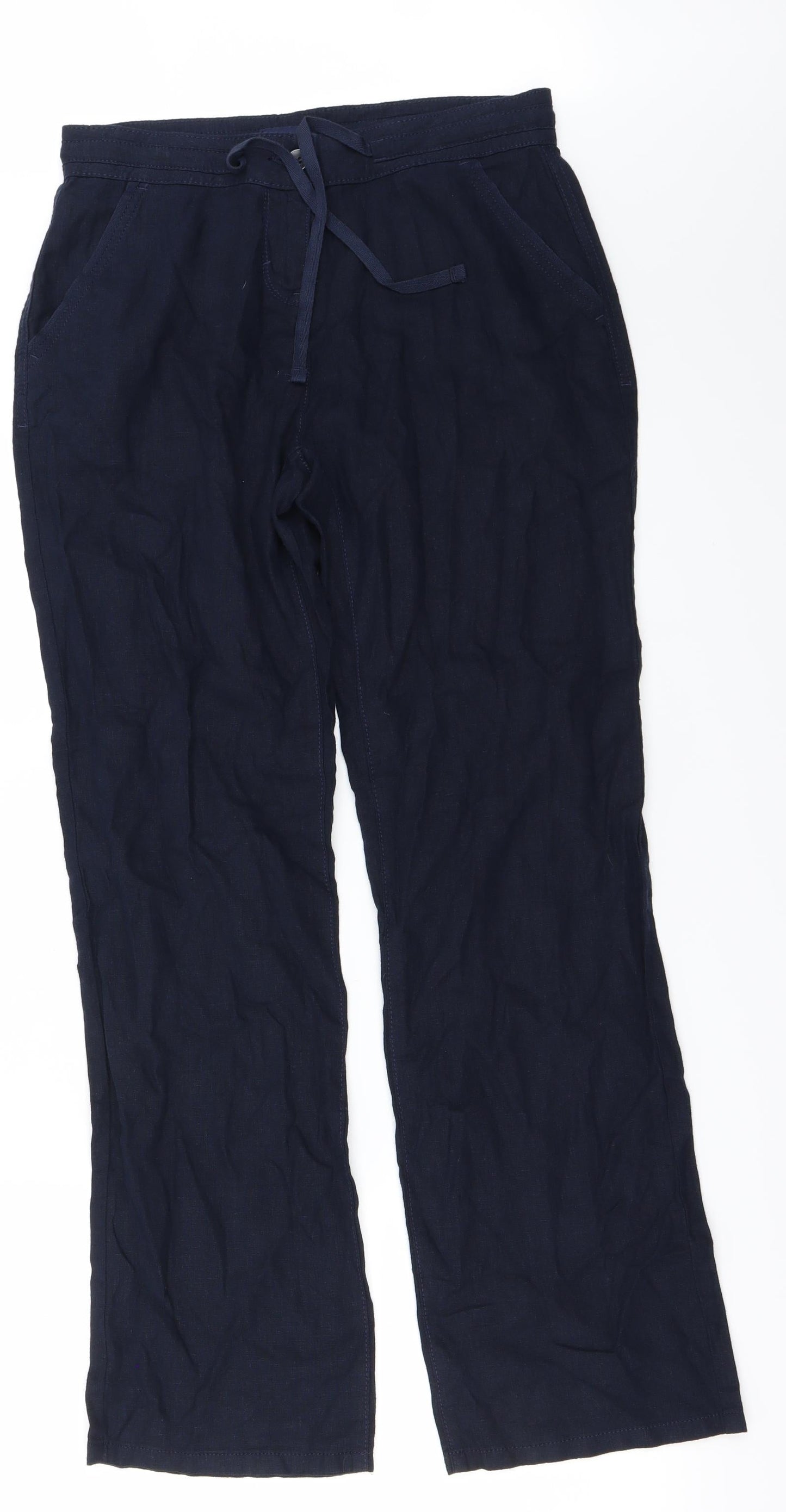 Womens UK Size 8 NEXT Regular Fit  Blue Trousers