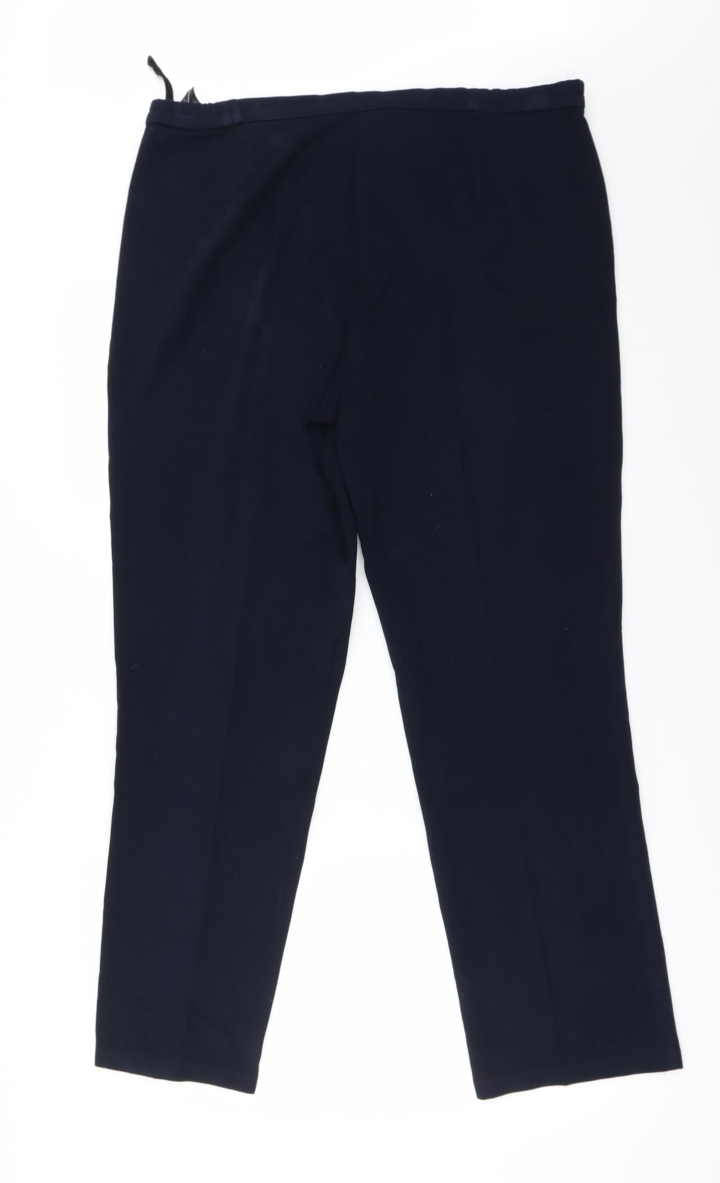 Womens UK Size 14 Marks and Spencer Regular Fit  Blue Trousers