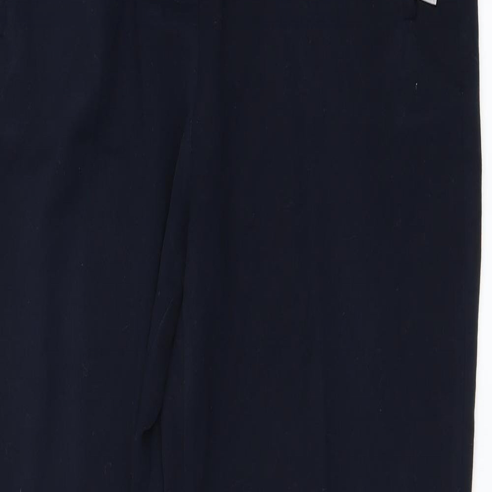 Womens UK Size 14 Marks and Spencer Regular Fit  Blue Trousers