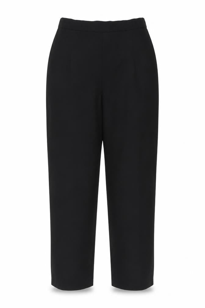 Womens UK Size 18 Preworn Regular Fit  Black Trousers