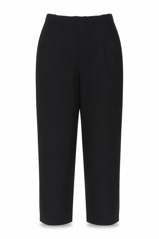 Womens UK Size 18 Preworn Regular Fit  Black Trousers
