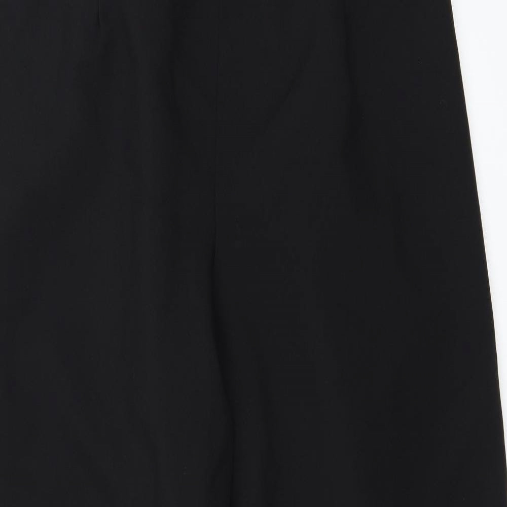 Womens UK Size 18 Preworn Regular Fit  Black Trousers