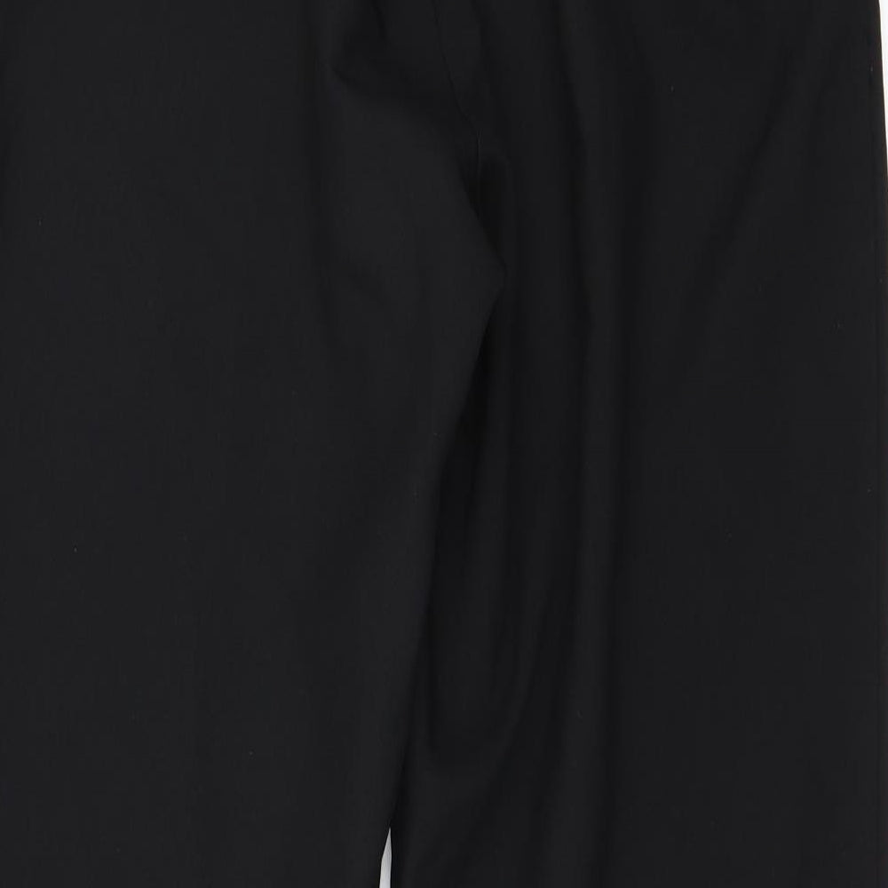 Womens UK Size 18 Preworn Regular Fit  Black Trousers