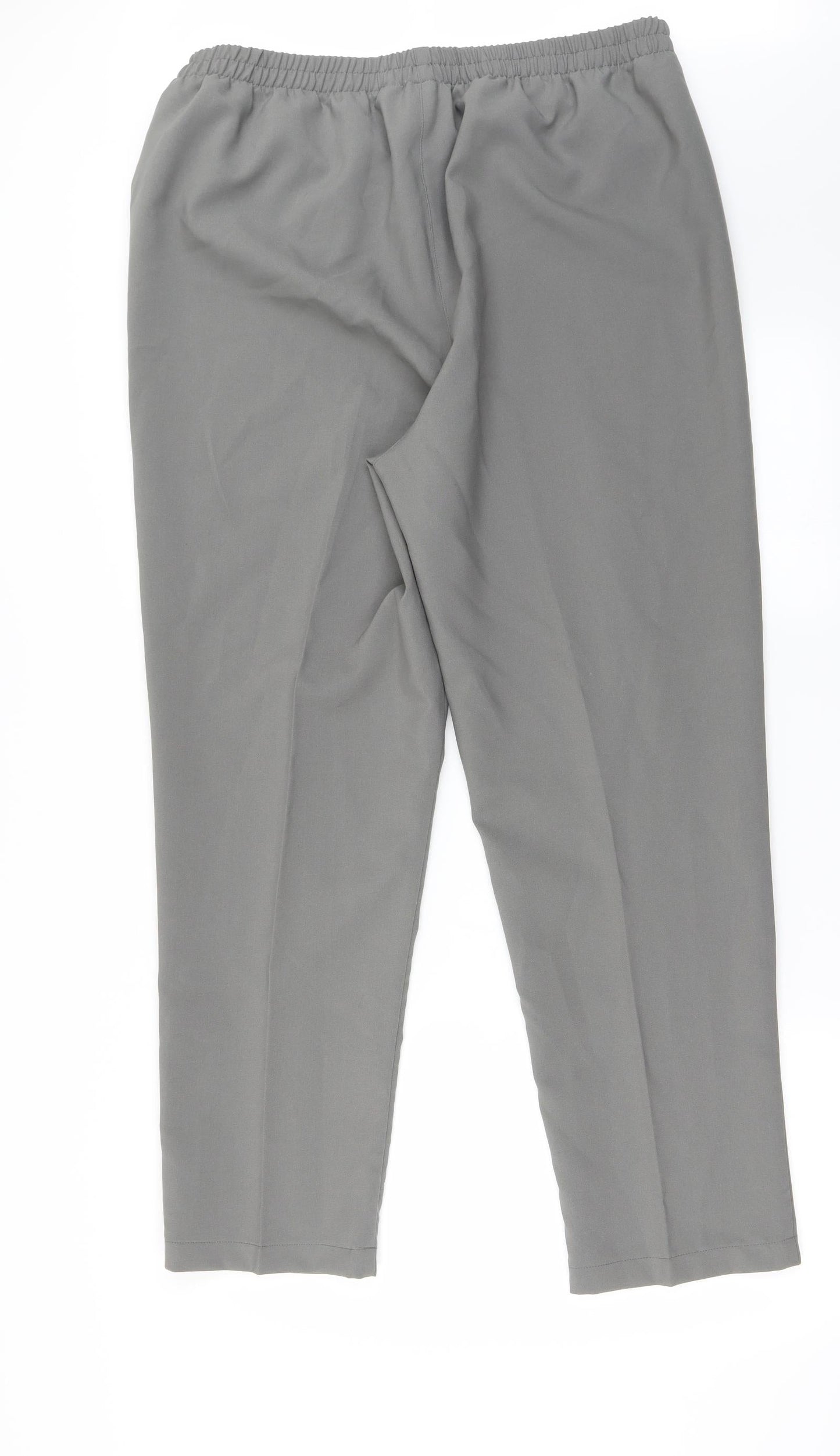 Womens UK Size 22 Preworn Regular Fit  Grey Trousers