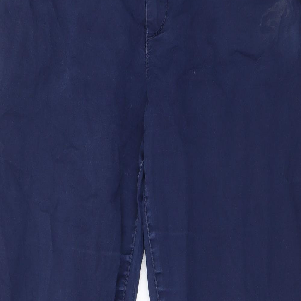 Womens UK Size 10 H&M Regular Fit  Blue Trousers