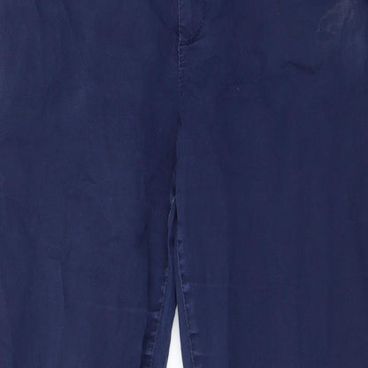 Womens UK Size 10 H&M Regular Fit  Blue Trousers