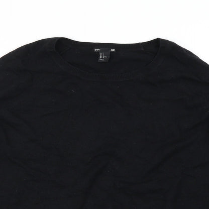 H&M Womens Black   Pullover Jumper Size S