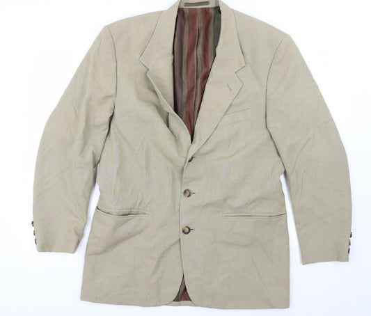 Womens UK Size 38 Preworn Regular Beige Blazer