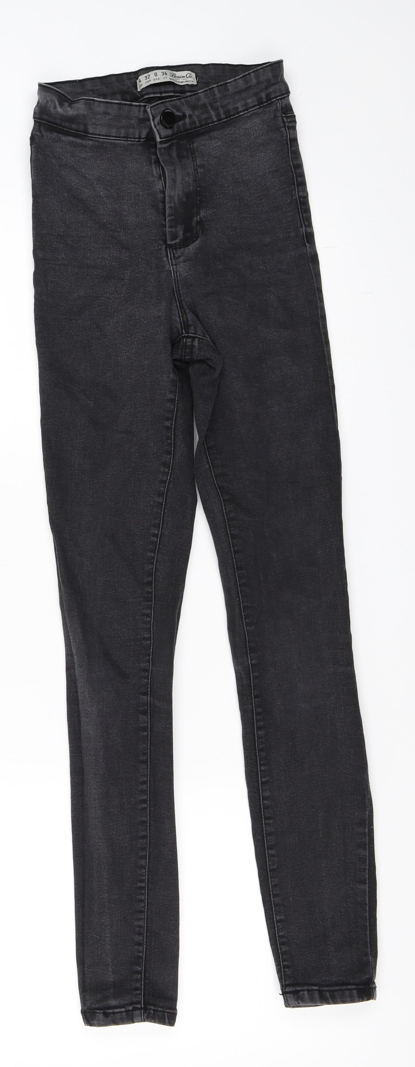 Primark Womens Black  Denim Skinny Jeans Size 32 L26 in