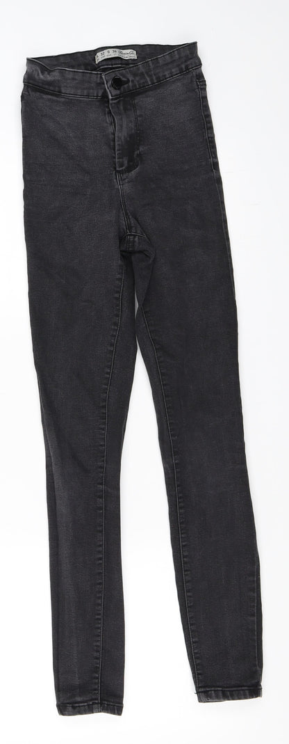 Primark Womens Black  Denim Skinny Jeans Size 32 L26 in