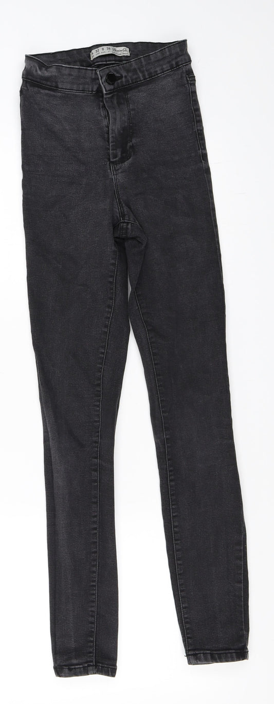 Primark Womens Black  Denim Skinny Jeans Size 32 L26 in