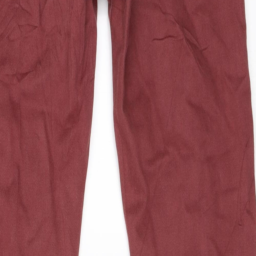 Topshop Womens Red   Skinny Jeans Size 26 in L32 in