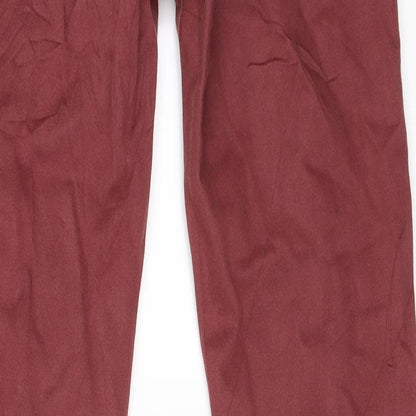 Topshop Womens Red   Skinny Jeans Size 26 in L32 in