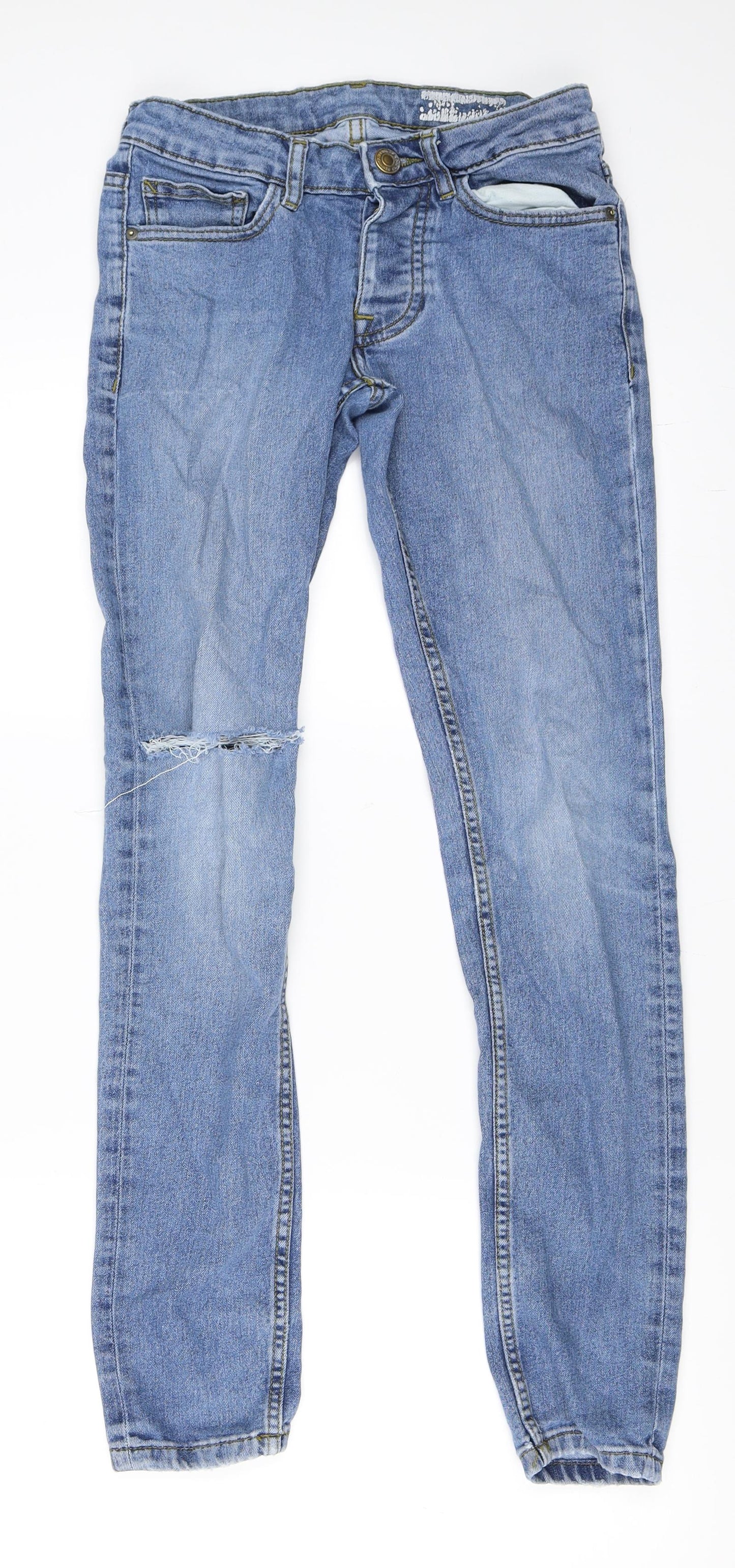 Primark Womens Blue  Denim Skinny Jeans Size 28 in L30 in
