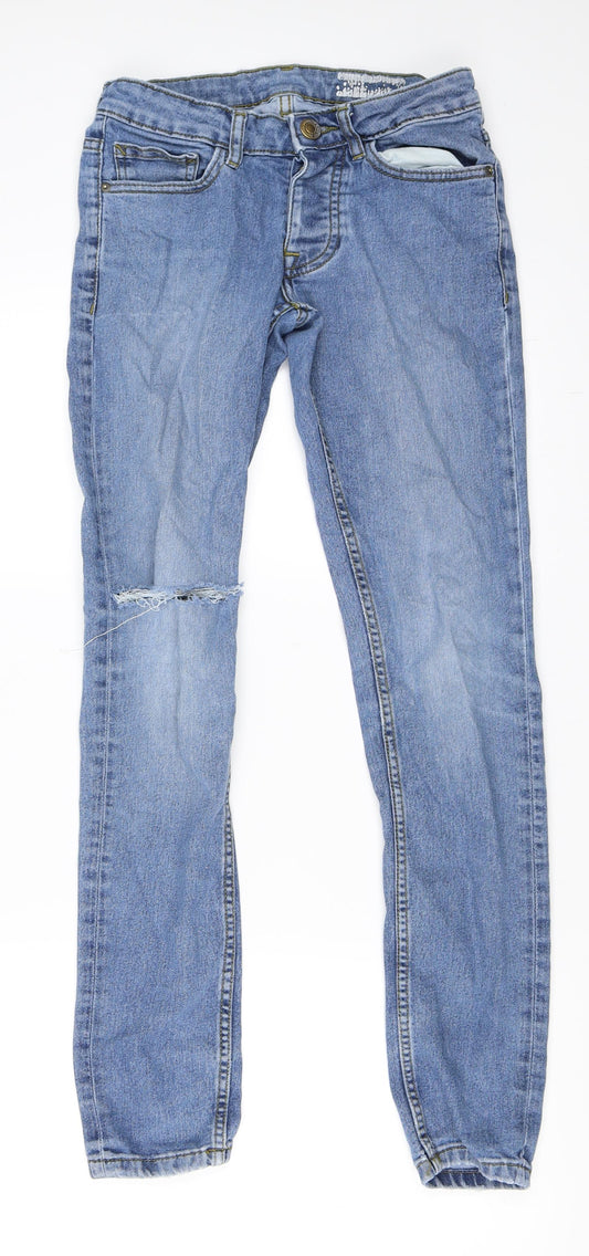 Primark Womens Blue  Denim Skinny Jeans Size 28 in L30 in
