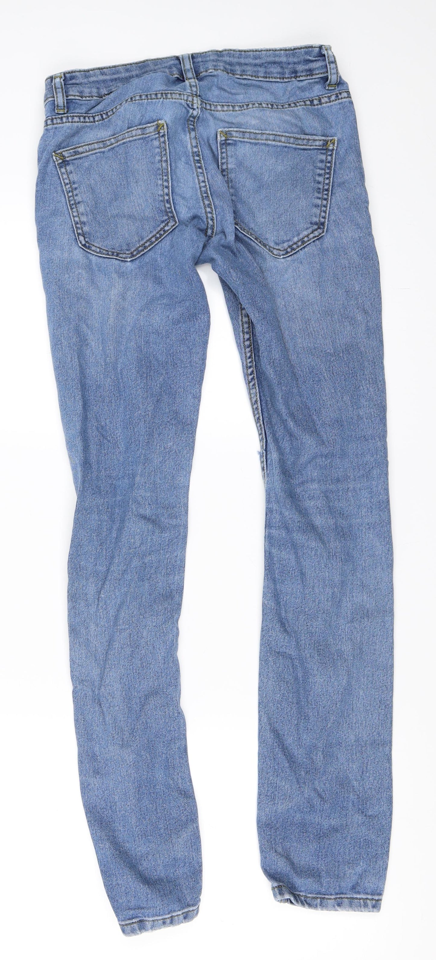 Primark Womens Blue  Denim Skinny Jeans Size 28 in L30 in