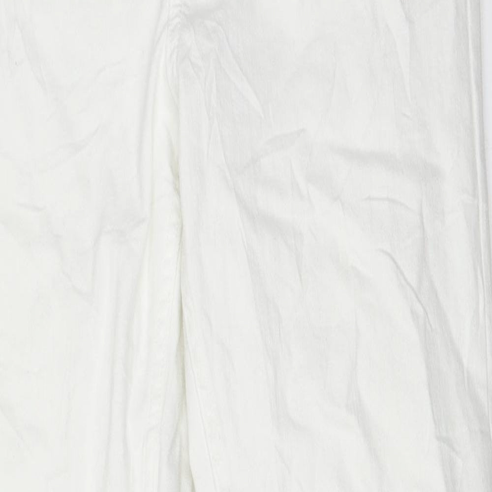 Womens UK Size 32 H&M Regular Fit Skinny White Jeans