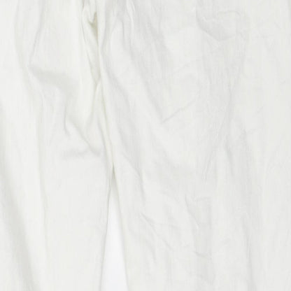 Womens UK Size 32 H&M Regular Fit Skinny White Jeans