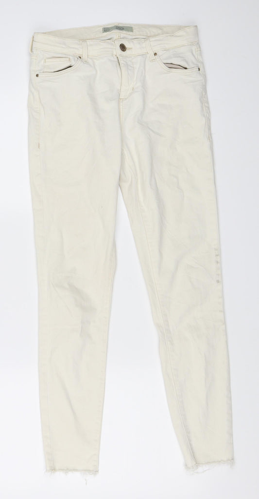 Topshop Womens Ivory  Denim Skinny Jeans Size 30 in L30 in