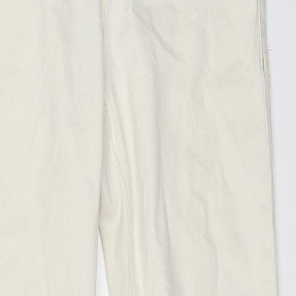 Topshop Womens Ivory  Denim Skinny Jeans Size 30 in L30 in
