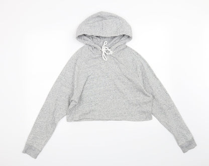 H&M Womens Grey   Pullover Hoodie Size S