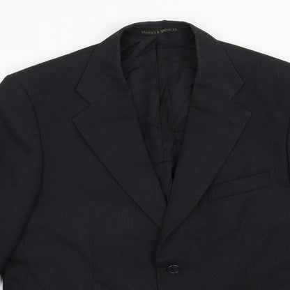 Mens UK Size 40 Marks and Spencer Regular Blue Suit Jacket