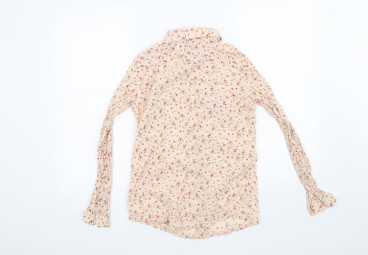 Denim CO Womens Pink Floral  Basic Button-Up Size 10