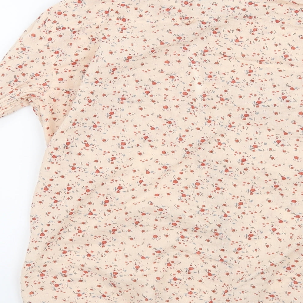 Womens UK Size 10 Denim CO Pink Basic Button-Up
