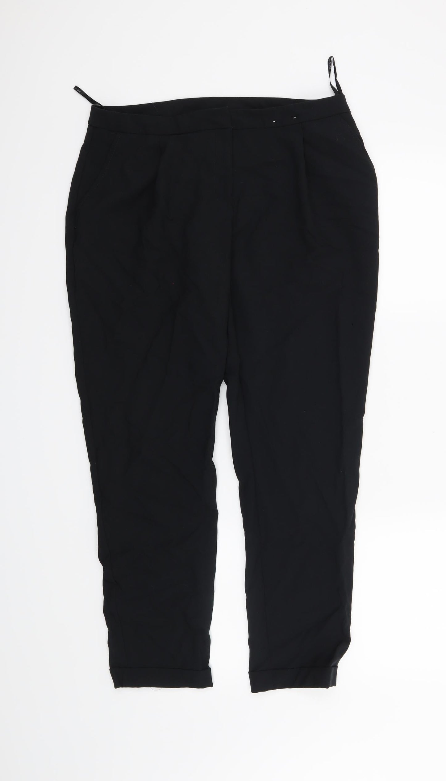 Womens UK Size 12 Dorothy Perkins Regular Fit  Black Trousers