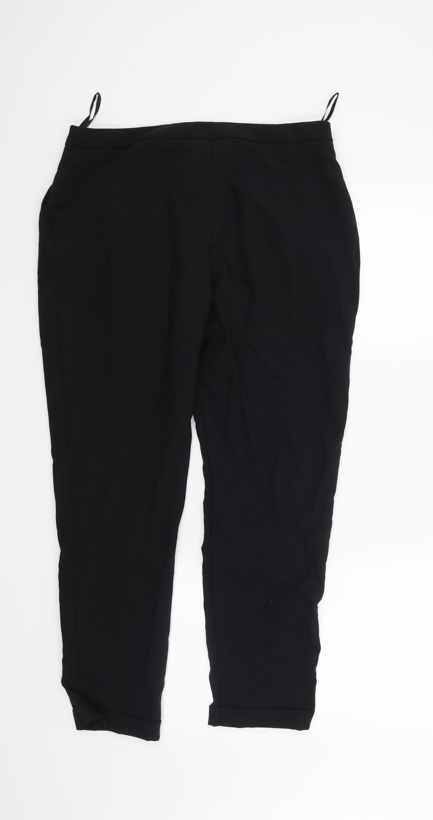 Womens UK Size 12 Dorothy Perkins Regular Fit  Black Trousers