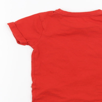 Mothercare Boys Red   Basic T-Shirt Size 3 Years  - Rockies Valley