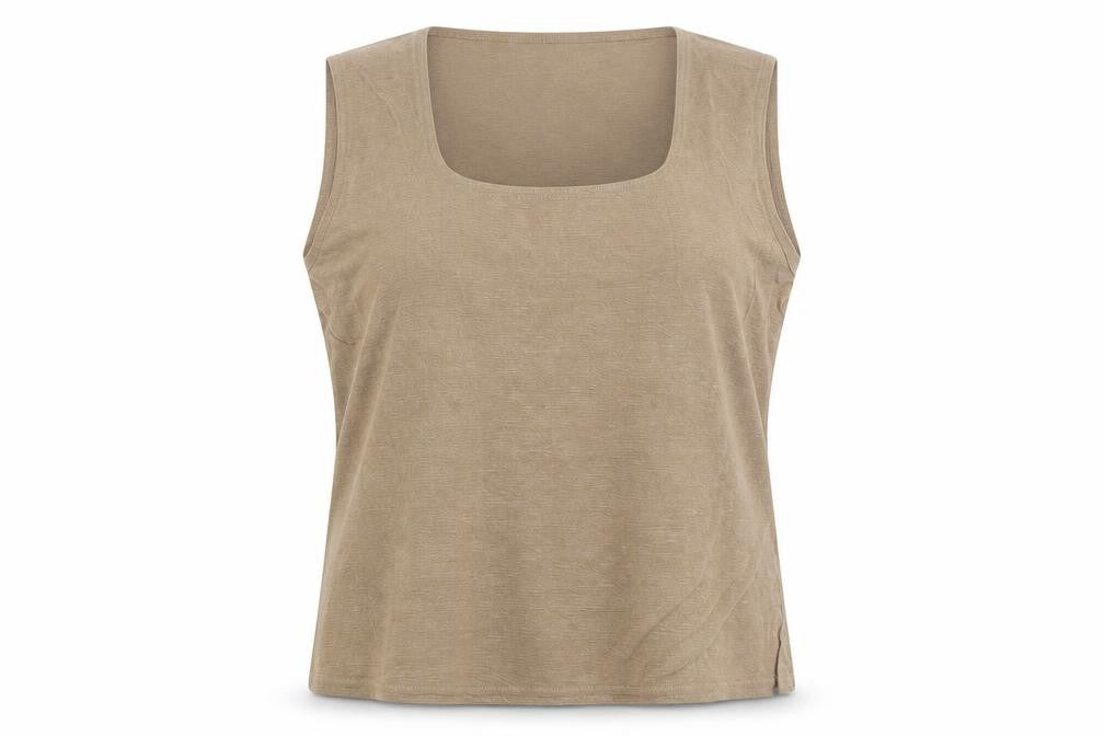 Womens UK Size 2XL Reflections Brown Basic Blouse