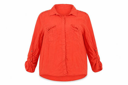Womens UK Size 20 Spirit Red Basic Blouse