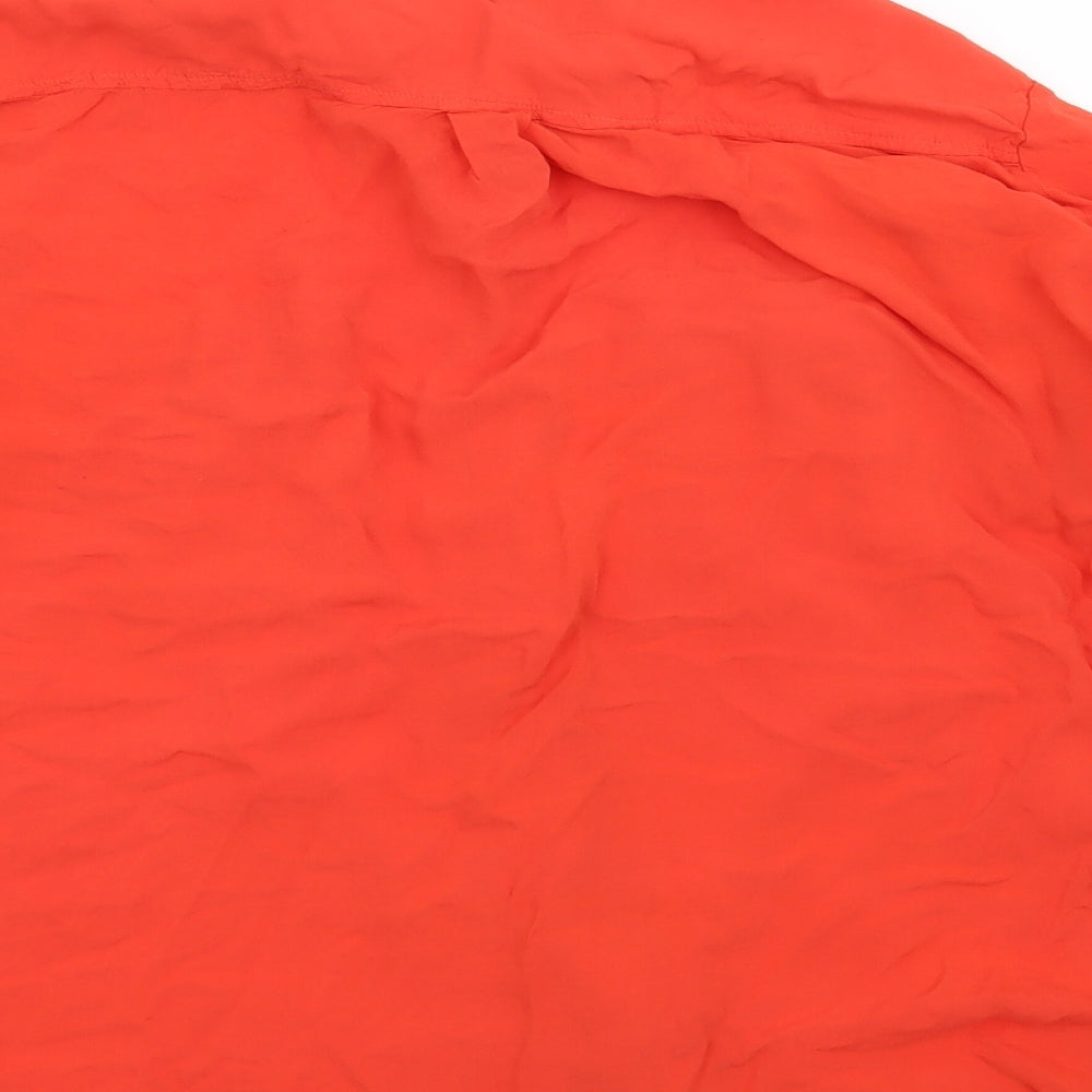 Womens UK Size 20 Spirit Red Basic Blouse