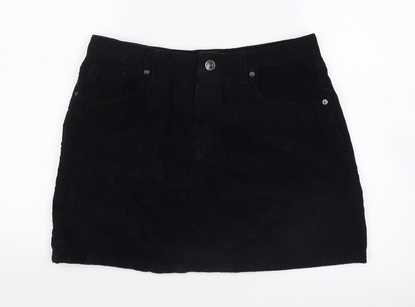 BDG Womens Blue  Velvet Straight & Pencil Skirt Size L