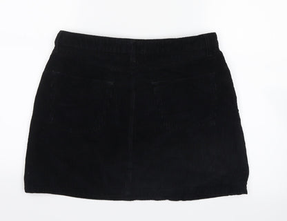 BDG Womens Blue  Velvet Straight & Pencil Skirt Size L