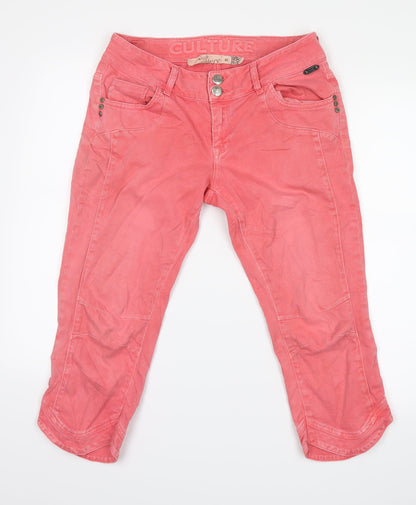CULTURE Womens Pink  Denim Cropped Jeans Size 30 in L21 in