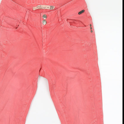 CULTURE Womens Pink  Denim Cropped Jeans Size 30 in L21 in