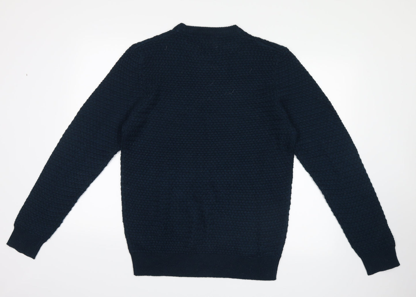 F&F Mens Blue  Knit Pullover Jumper Size M