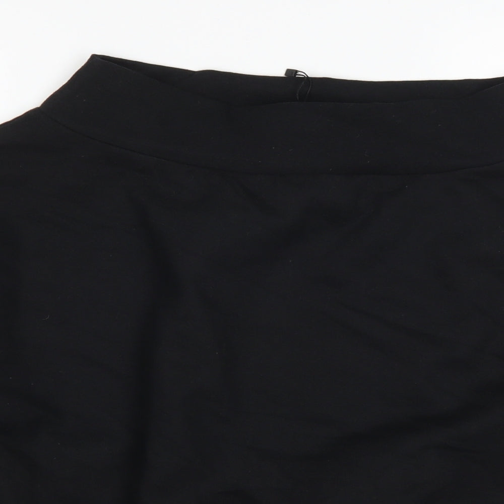 Boohoo Womens Black   Pullover Sweatshirt Size 10