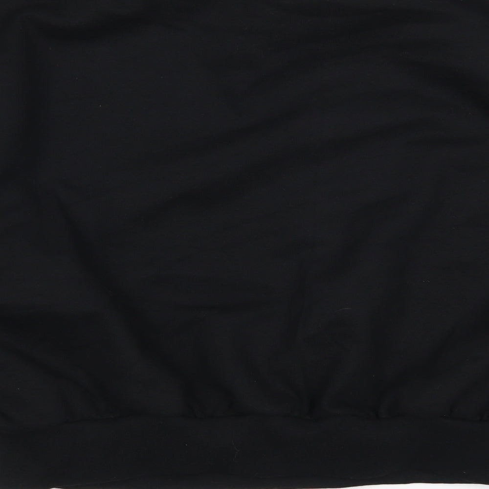 Boohoo Womens Black   Pullover Sweatshirt Size 10
