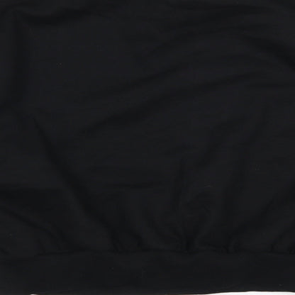 Boohoo Womens Black   Pullover Sweatshirt Size 10