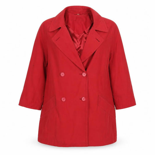 Womens UK Size S Four Seasons Red Overcoat