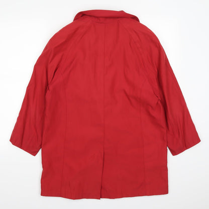 Four Seasons Womens Red   Overcoat Coat Size S