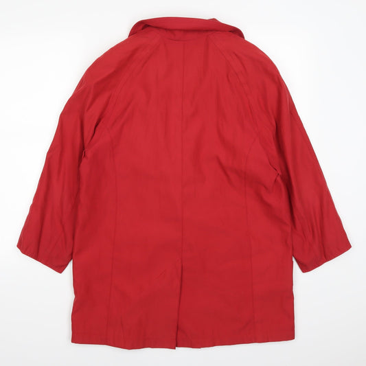 Four Seasons Womens Red   Overcoat Coat Size S