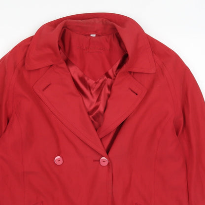 Four Seasons Womens Red   Overcoat Coat Size S