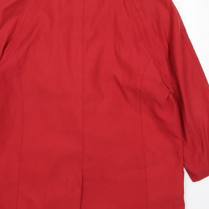 Four Seasons Womens Red   Overcoat Coat Size S